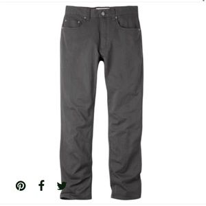 NWT Mountain Khakis Lodo 34x30 pant slim tailored fit in Slate 34/30